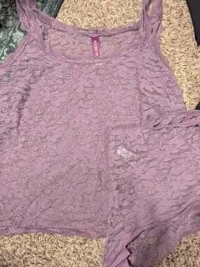 Lace Tank and Cheeky Short Lingerie  Set 2x in Dusty Lavender From Adore Me